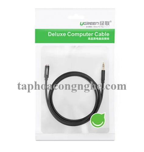 Ugreen 30707 0.5M màu Đen Cáp âm thanh 3.5mm nối dài AV124 30030707